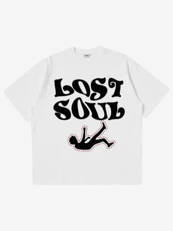 T-Shirt Lost Soul Noir — T-Shirt Streetwear Y2K ShineAndGlory