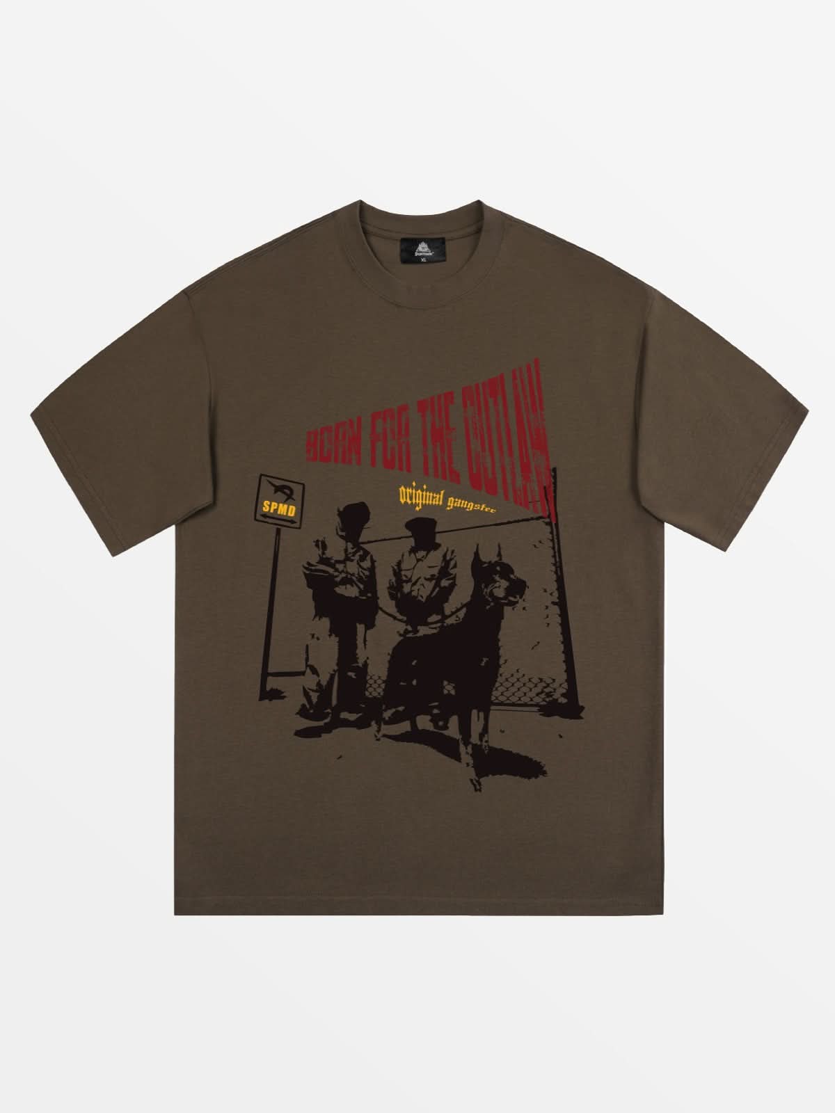 T-Shirt Balge Noir délavé — T-Shirt Streetwear Y2K ShineAndGlory