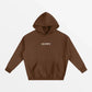 HOODIE "LOVE"-SHINEANDGLORY-Coffee-S-SHINEANDGLORY