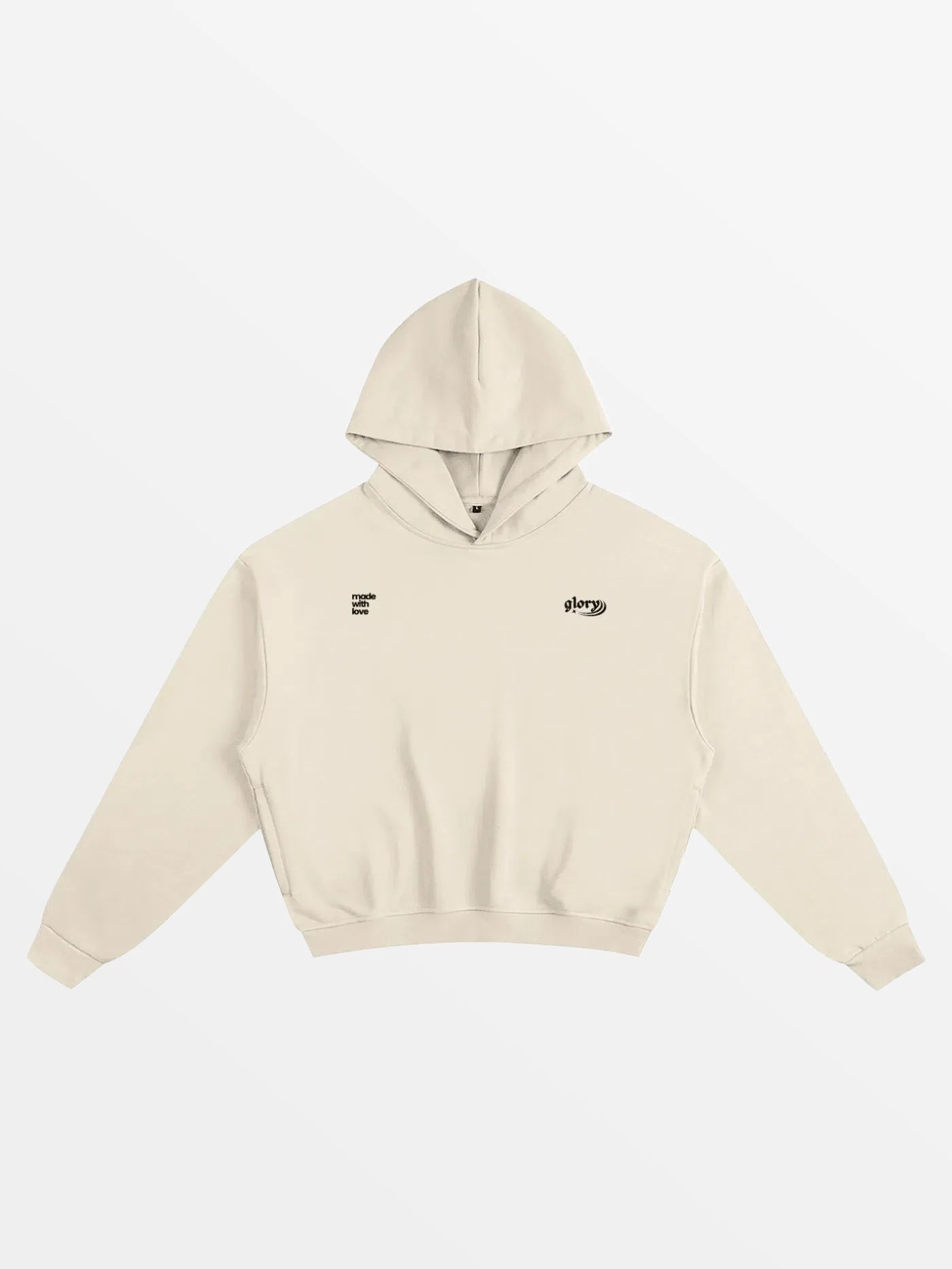 HOODIE "OLDA"-SHINEANDGLORY-Apricot-S-SHINEANDGLORY