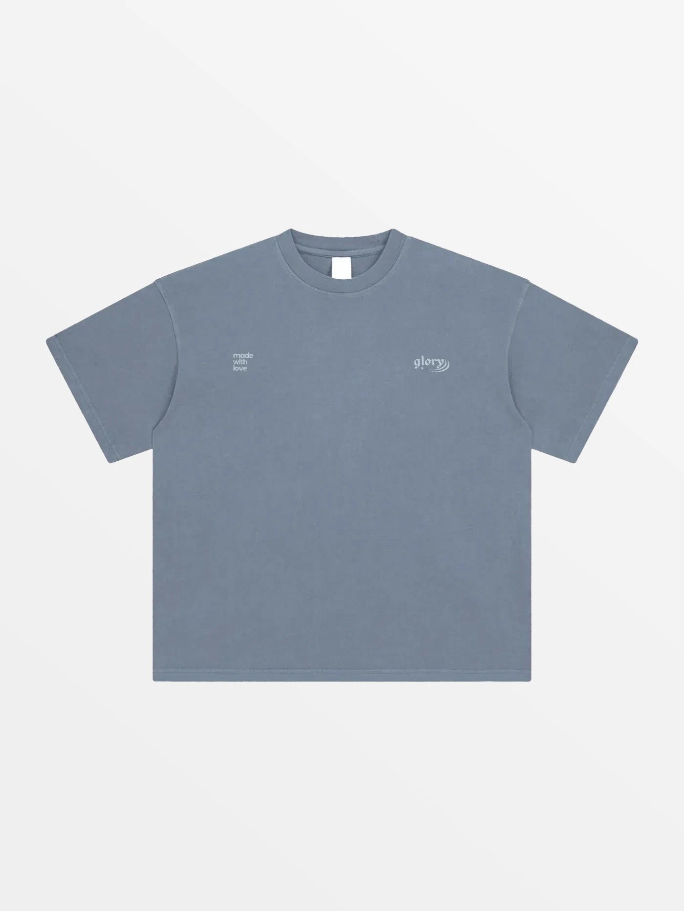 T-SHIRT "KOULMA"-SHINEANDGLORY-Gris Bleu-S-SHINEANDGLORY