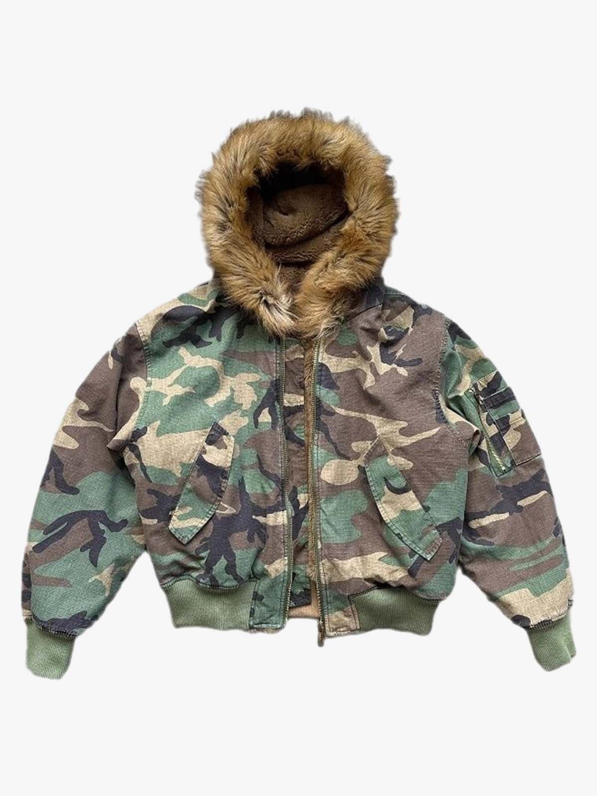 Veste Carba Camouflage forêt — Veste Jacket Streetwear Y2K ShineAndGlory