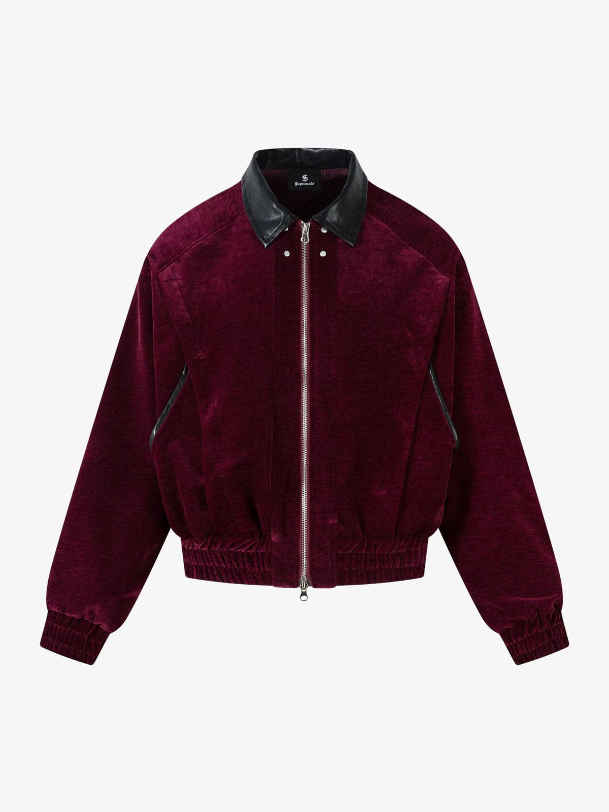 Veste Velvet Rouge vin — Veste Jacket Streetwear Y2K ShineAndGlory