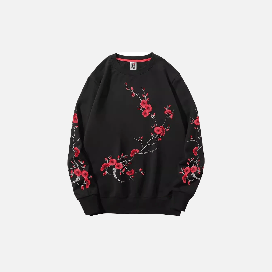 Sweat Plum Blossom Noir — Sweat Streetwear Y2K ShineAndGlory