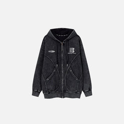 SUDADERA CON CREMALLERA "URBAN TRACK"