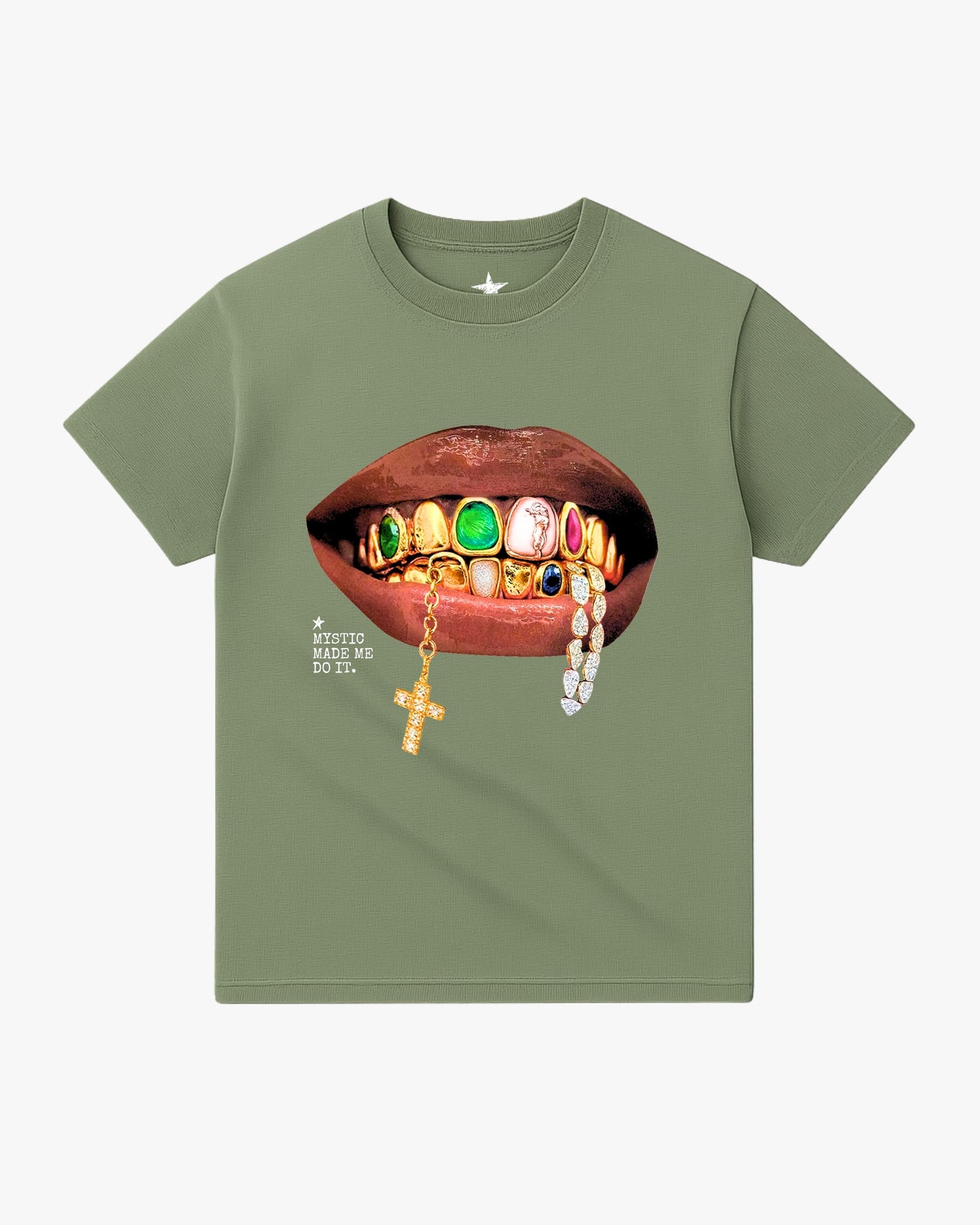 T-Shirt Grillz Game Vert — T-Shirt Streetwear Y2K ShineAndGlory