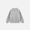 SUDADERA CON CREMALLERA "CURVED SEAM"