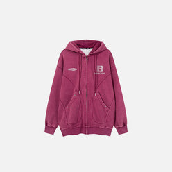 SUDADERA CON CREMALLERA "URBAN TRACK"