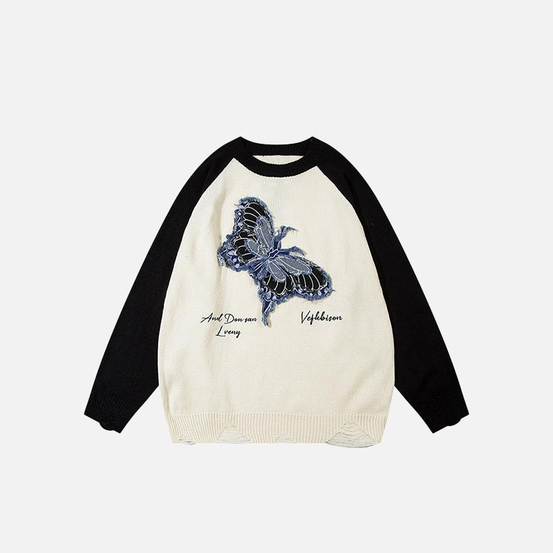 SWEAT "RICAMO FARFALLA"
