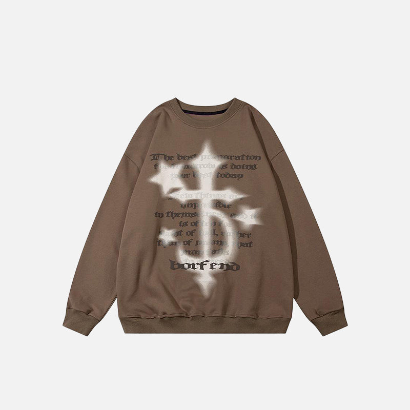 SUDADERA "CROSS STARS"