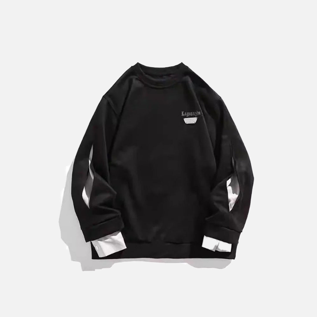 SUDADERA "LAYERED CUFF"