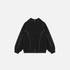 SUDADERA CON CREMALLERA "CURVED SEAM"