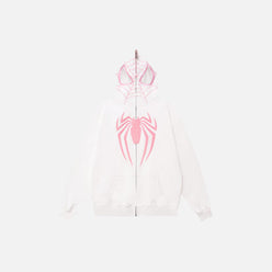 SUDADERA CON CREMALLERA "MÁSCARA DE ARAÑA"
