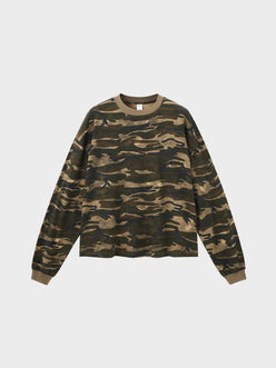T-Shirt Manches Longues Camo Boxy — T-Shirt Manches Longues Streetwear Y2K ShineAndGlory