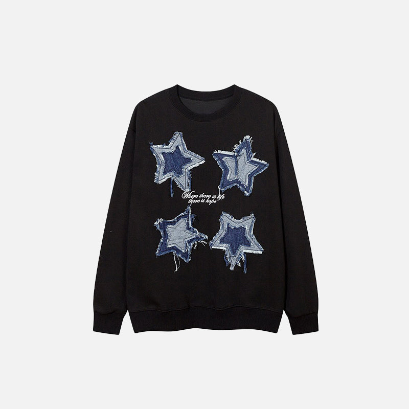 SUDADERA "DENIM STAR DE4"