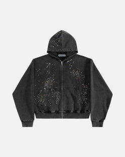 SWEAT ZIP "RHINESTONE"
