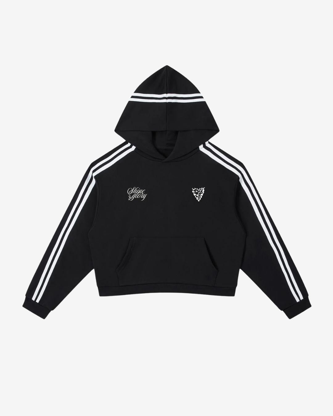 Hoodie Ash&Love Noir — Hoodie Streetwear Y2K ShineAndGlory