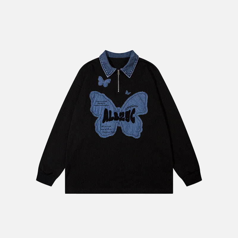 SUDADERA "PARCHE MARIPOSA"