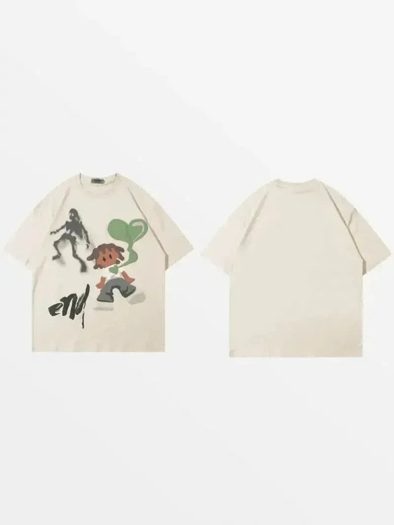 T-Shirt Endgame Beige — T-Shirt Streetwear Y2K ShineAndGlory
