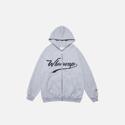 SUDADERA CON CREMALLERA "WHAT"