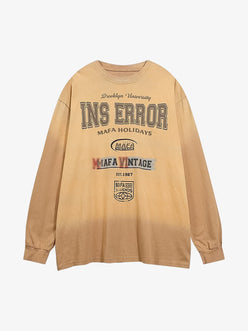 MANICA LUNGA "LETTER FADE"