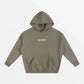 HOODIE "LOVE"-SHINEANDGLORY-Gris Coffee-S-SHINEANDGLORY