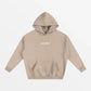HOODIE "LOVE"-SHINEANDGLORY-Gris Apricot-S-SHINEANDGLORY