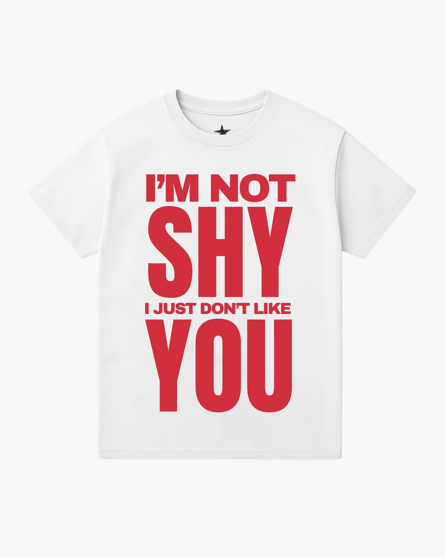 T-Shirt Not Shy Blanc — T-Shirt Streetwear Y2K ShineAndGlory