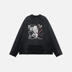 SUDADERA "PATCHWORK DISTRESSED"
