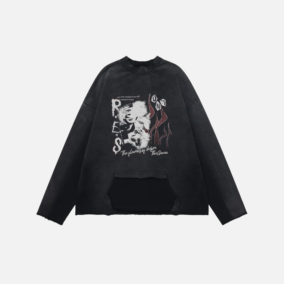 SUDADERA "PATCHWORK DISTRESSED"