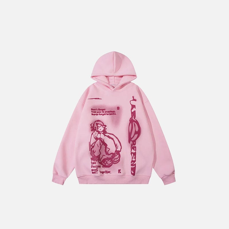 Hoodie Bored Beige — Hoodie Streetwear Y2K ShineAndGlory