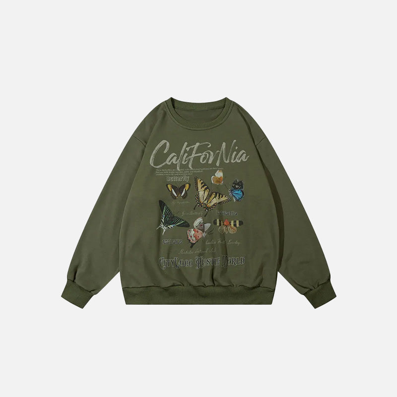 FELPA "CALIFORNIA BUTTERFLY"