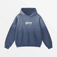 HOODIE "GILD"-SHINEANDGLORY-Gris Bleu-S-SHINEANDGLORY