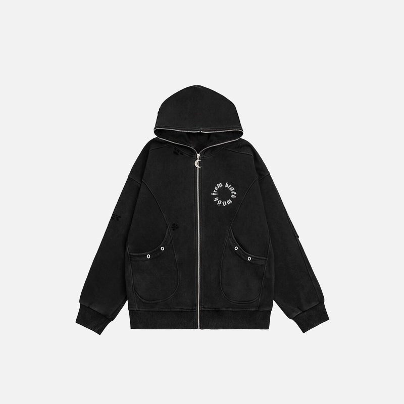 SUDADERA CON CREMALLERA "MOON"