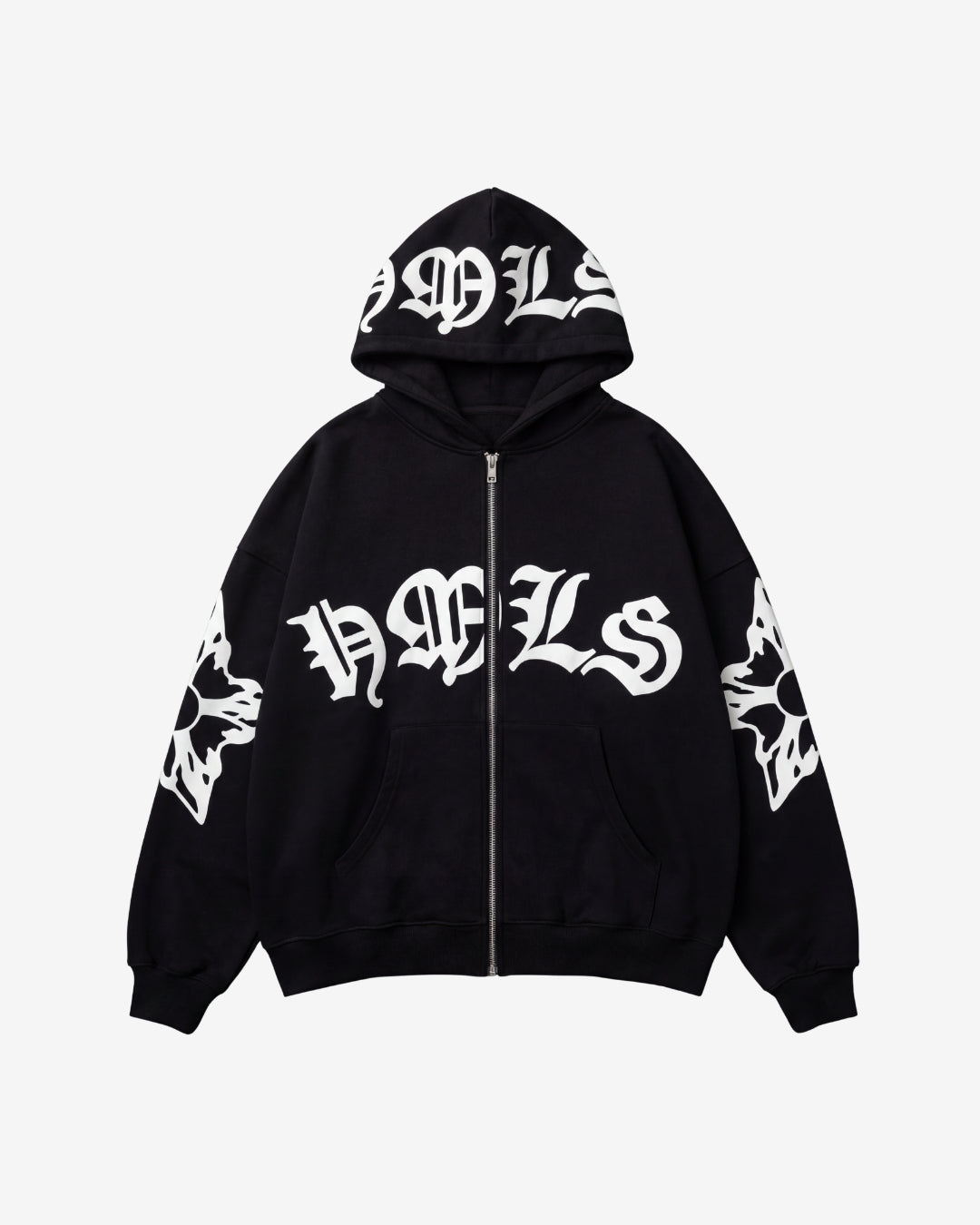 Sudadera con cremallera "Tipográfica"