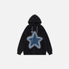SUDADERA CON CREMALLERA "PATCHWORK OVERTailleD"