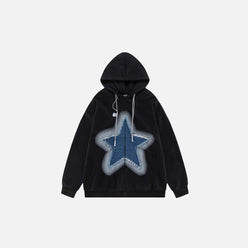 SUDADERA CON CREMALLERA "PATCHWORK OVERTailleD"