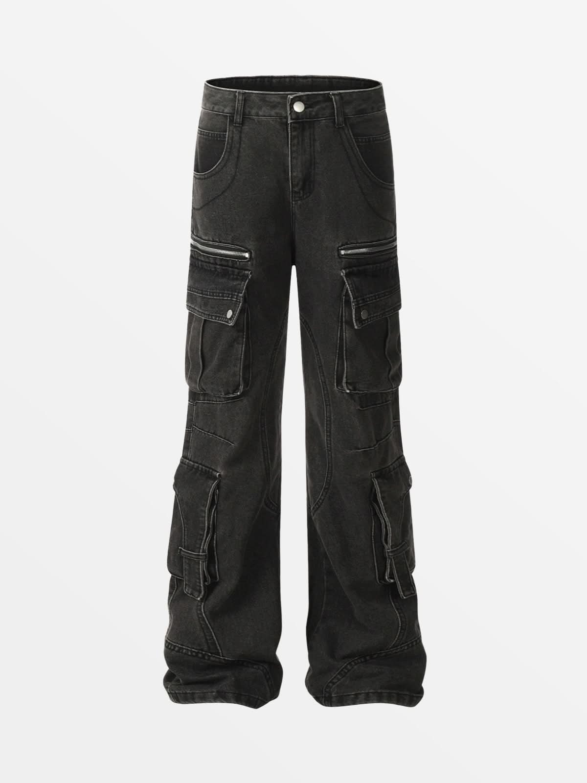 Jean Mator Gris — Jean Denim Streetwear Y2K ShineAndGlory