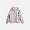 SUDADERA CON CREMALLERA "LOOSE SPORTS"
