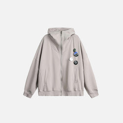 SUDADERA CON CREMALLERA "LOOSE SPORTS"