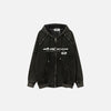 SUDADERA CON CREMALLERA "OMNISCIENT BLACK"
