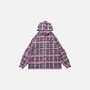 SUDADERA CON CREMALLERA "SUDADERA CON CAPUCHA DE CUADROS"