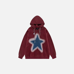 SUDADERA CON CREMALLERA "PATCHWORK OVERTailleD"
