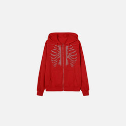 SUDADERA CON CREMALLERA "BONE CHILL"