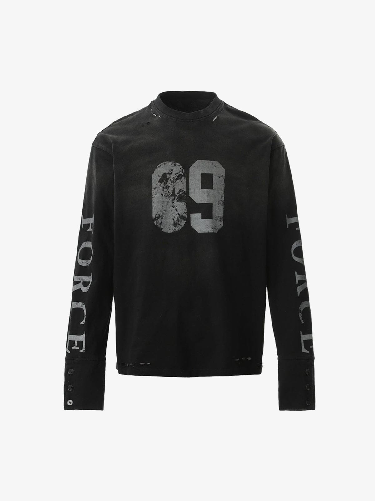 T-Shirt Manches Longues Number Nine Noir — T-Shirt Manches Longues Streetwear Y2K ShineAndGlory
