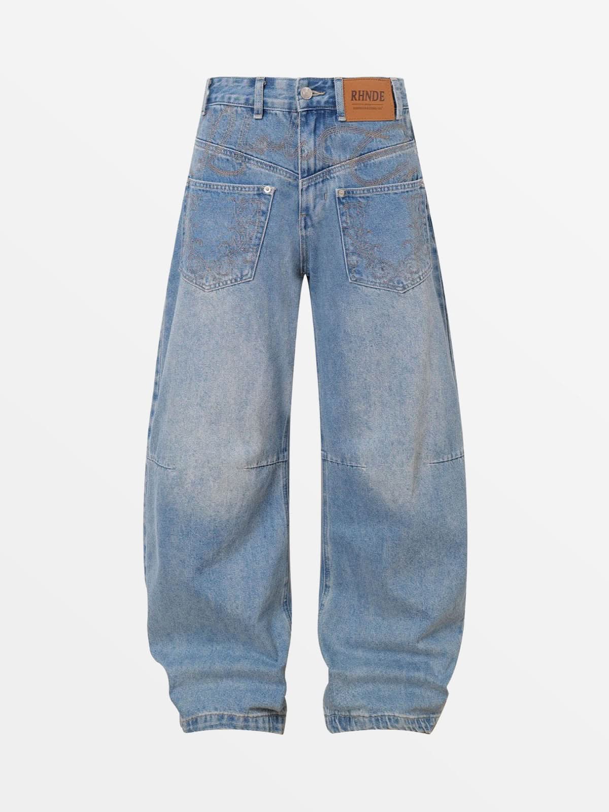 Jean Zanget Bleu — Jean Denim Streetwear Y2K ShineAndGlory
