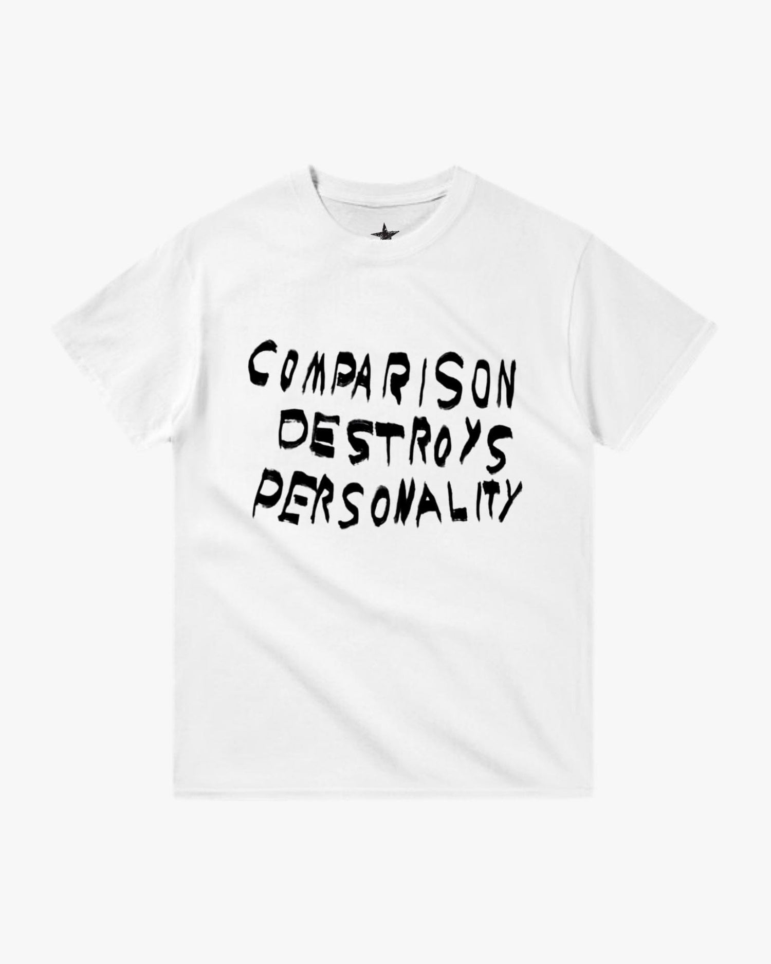 T-Shirt Destroy Comparison Blanc — T-Shirt Streetwear Y2K ShineAndGlory