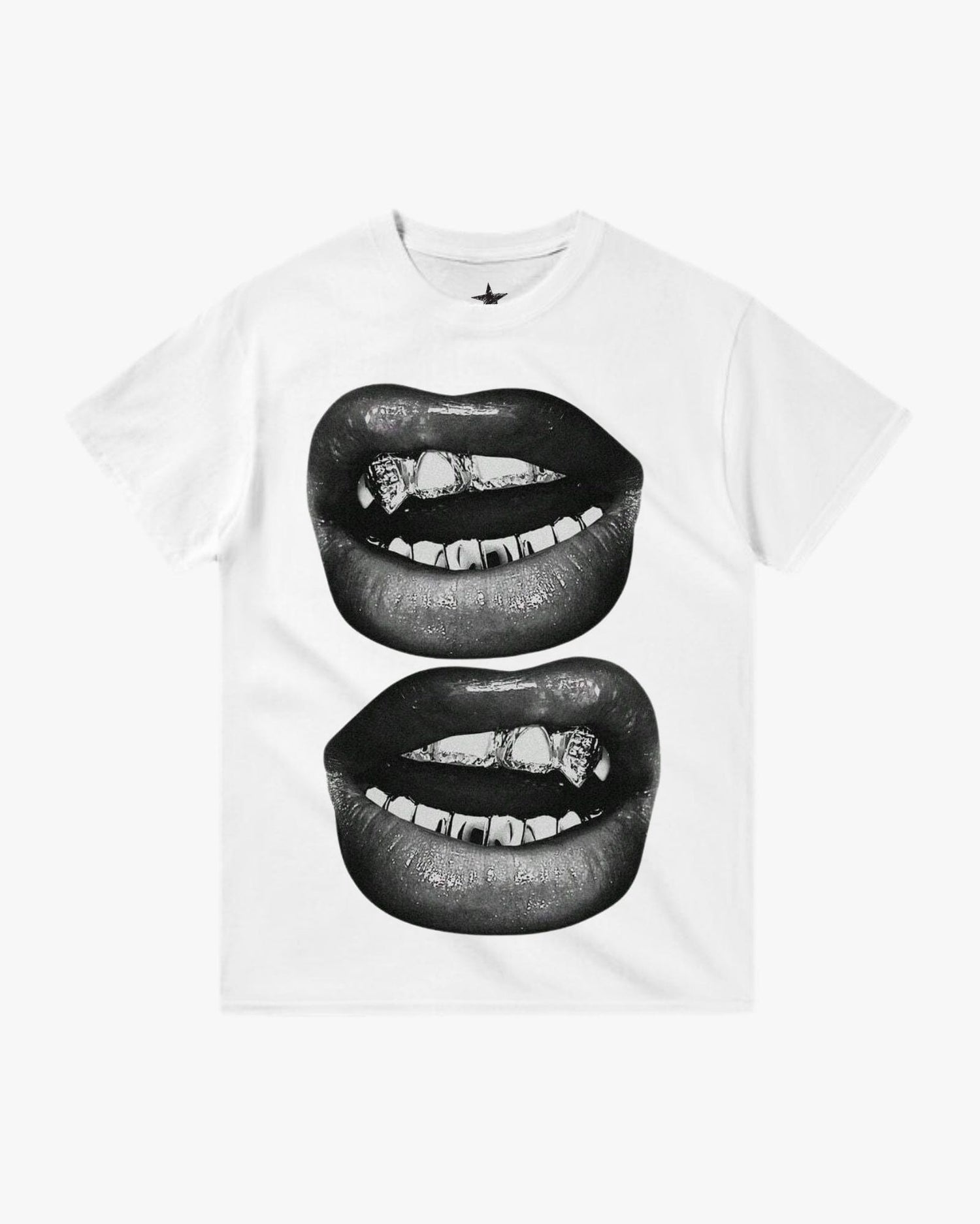 T-Shirt Double Kiss Blanc — T-Shirt Streetwear Y2K ShineAndGlory