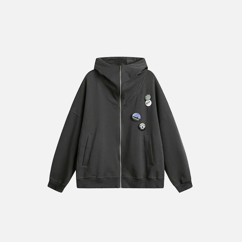 SUDADERA CON CREMALLERA "LOOSE SPORTS"