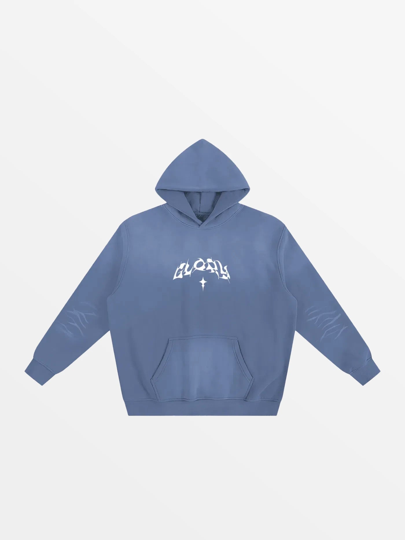HOODIE "SINC"-SHINEANDGLORY-Denim Bleu-S-SHINEANDGLORY